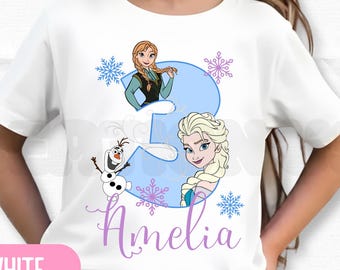 Personalized Princess Birthday T-Shirt, Party Theme HL110