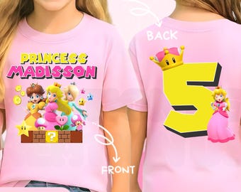 Inspired game birthday t shirt Princess, theme party all colors sizes designs bestseller HL128