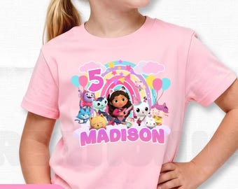 Inspired Birthday Girl T-Shirt Theme Party Shirt, Personalized shirt kids, Gift Birthday Shirt, family tees Custom HL14