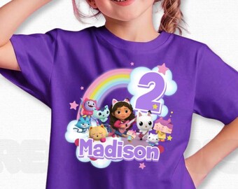 Inspired Birthday Girl T-Shirt Theme Party Shirt, Personalized shirt kids, Gift Birthday Shirt, family tees Custom HL68