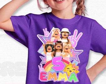 Personalized Game Birthday, Color Shirt, Birthday Girl Party HL40
