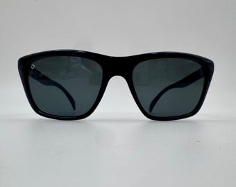 Okulary przeciwsłoneczne Vintage z lat 60. i 70. z oprawką w kolorze czarnym i diamentem France Black Wayfarer