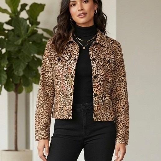 Y2k Leopard Jacket - Etsy