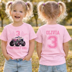 Styled kids shirt mockup featuring a white toddler tee with festive birthday decor including balloons and confetti. Great visual for a Custom Monster Truck Shirt for Toddler Birthday Personalized Monster Truck Name Shirt For Birthday Name and Age Bday Tee for Toddler for a monster truck birthday celebration.