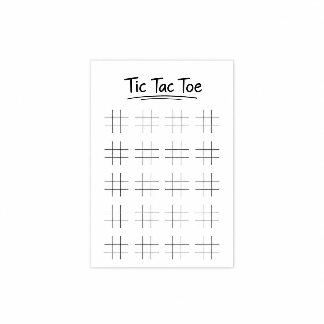 Printable Tic Tac Toe Game for Kids | Instant Download Activity Sheet ...