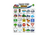 Road Trip Bingo Printable Game, Kids Travel Activity, Family Car Game (Instant Download)
