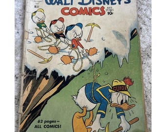 Vintage Dell Comic Books, Walt Disney Comics and Stories, 1950's