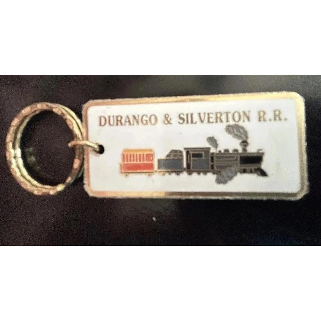 Durango and Silverton Railroad History Key Chain Gold Tone Vintage Key ...