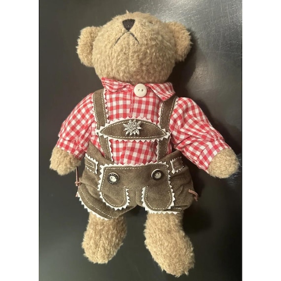 Vtg Kein Spielzeug Teddy Bear Traditional German Clothing Tan