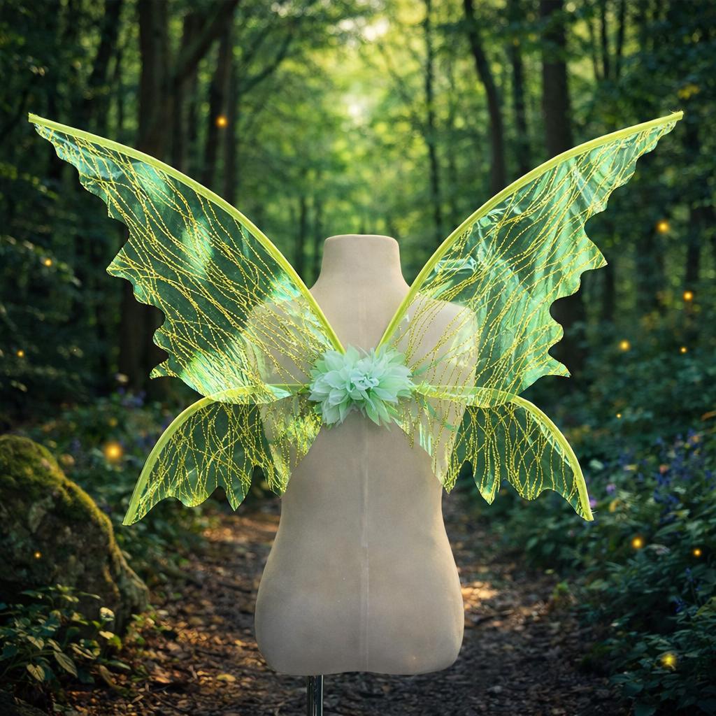 slim fit dress slacks Forest Fairy Lace Midi Dress (Green) L main image 1