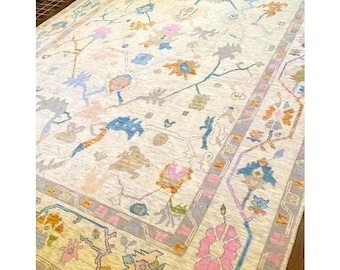 Hand-Knotted Wool Rug in Multiple Sizes – Luxurious Moss Green Rug for Living Room, Bedroom & Dining Hall