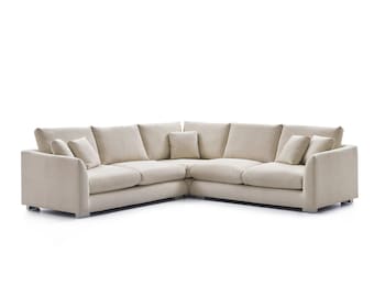 Feathers Sectional Sofa: Soft, Stylish, Washable Italian Designer Couch