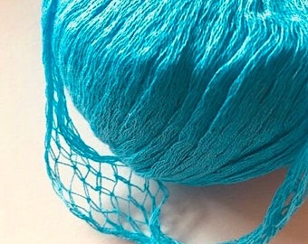 Gemini Mesh Ribbon Cotton Yarn KATIA #14 Turquoise  / 1x50g / 1.76 oz