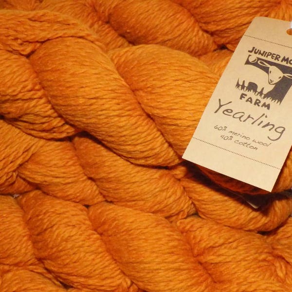 1 x 100g/3.52oz Yearling Chunky yarn by Juniper Moon Farm #22 - Butternut