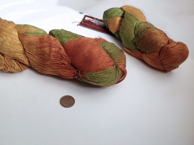 Euro Yarns Maharashtra Silk Laceweight 100/% Silk Discontinued Single Skein