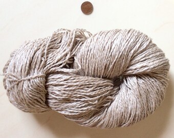 SALE 20% Off  SILK-CAMEL Matte  Undyed 2ply Fingering Yarn by Amtex 115g / 4.06oz