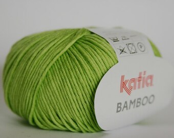 1 x 50g/1.76 oz BAMBOO Cotton Blend BAMBOO DK Yarn by Katia #31 - Apple