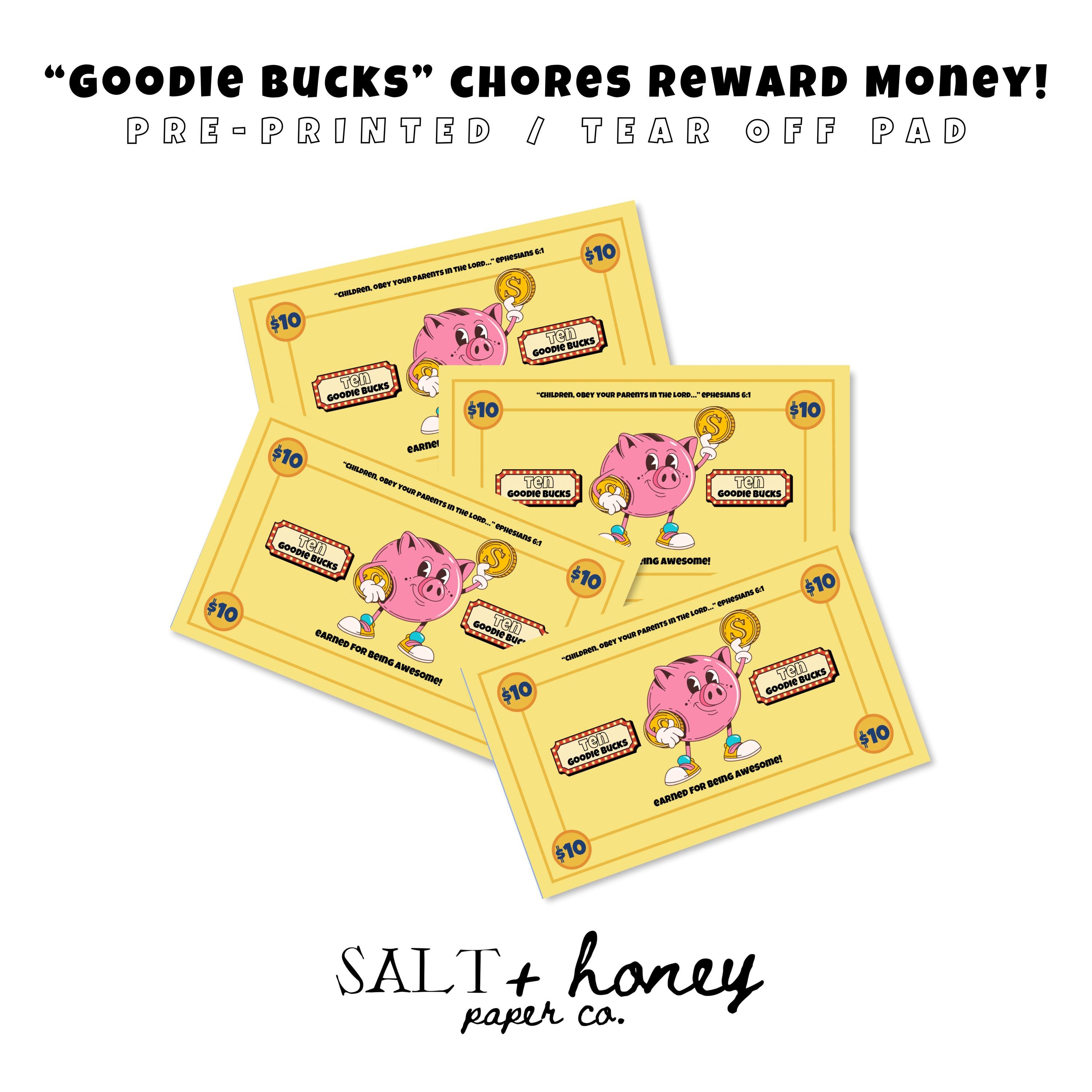 Money Pot Incentive Printable Kids Incentive Play Money, Chores Reward System, Kids ...