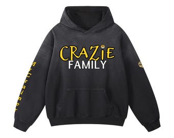 Herr Crainer X H.S. KHALIL Schwerer Sunfade Übergroßer Kapuzenpullover