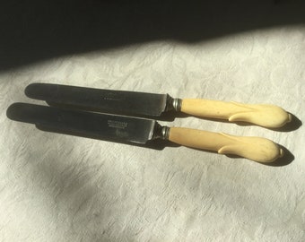 Antique Englishtown Hallmark Sheffield BladesSteak Knives England Set of 6