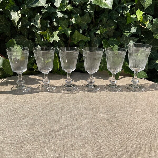 Buy Vintage Wine Glasses Etsy