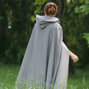 Gray Cloak - Cotton, Hooded