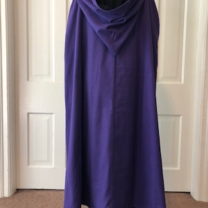 Black/Purple Reversible Hooded Cloak image 8