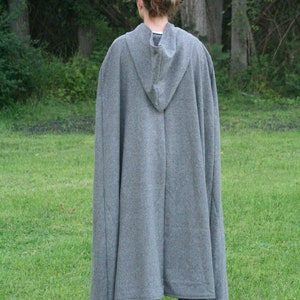 Gray/black Herringbone Cloak Flannel Hooded - Etsy