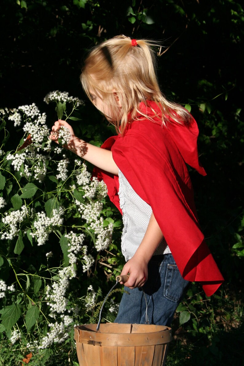 Little Red Riding Hood Cape Kid Size image 3