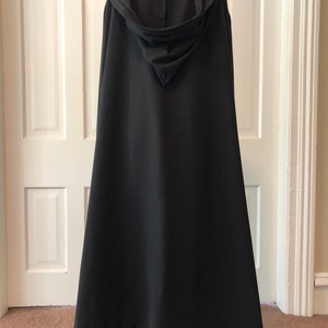Black Linen Cloak Hooded - Etsy