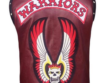 Op Warriors Ajax geïnspireerd leren vest kostuum