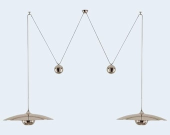 Modern Brass Double Pendant Light Fixture for Kitchen Island Dining Room Ceiling Lighting