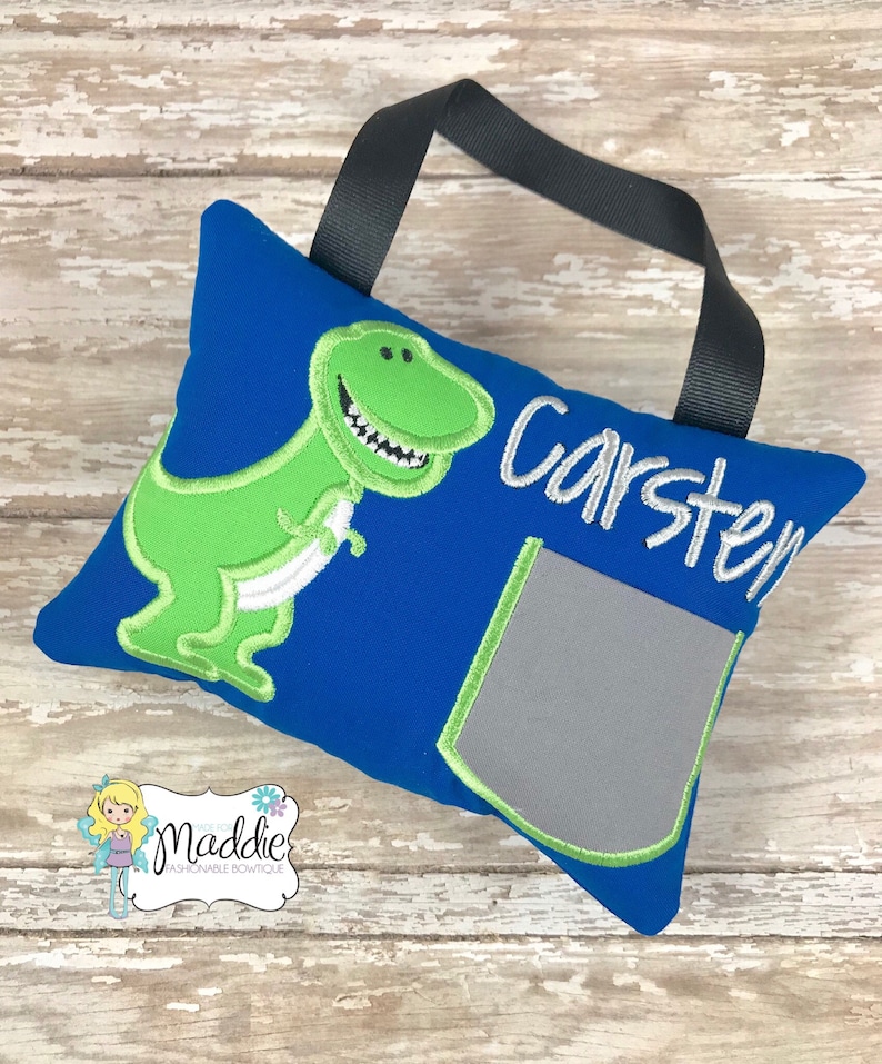 Green Dinosaur Tooth Fairy Pillow Boys Tooth Fairy Pillow Etsy