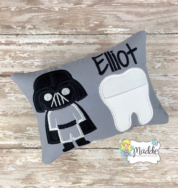 Dark Father Tooth Fairy Pillow Personalized Tooth Pillow Etsy
