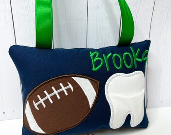 Football Tooth Fairy Pillow, Sports Tooth Fairy Pillow, Personalized Tooth Pillow, Football Tooth Pillow, Sports Tooth Fairy, Football
