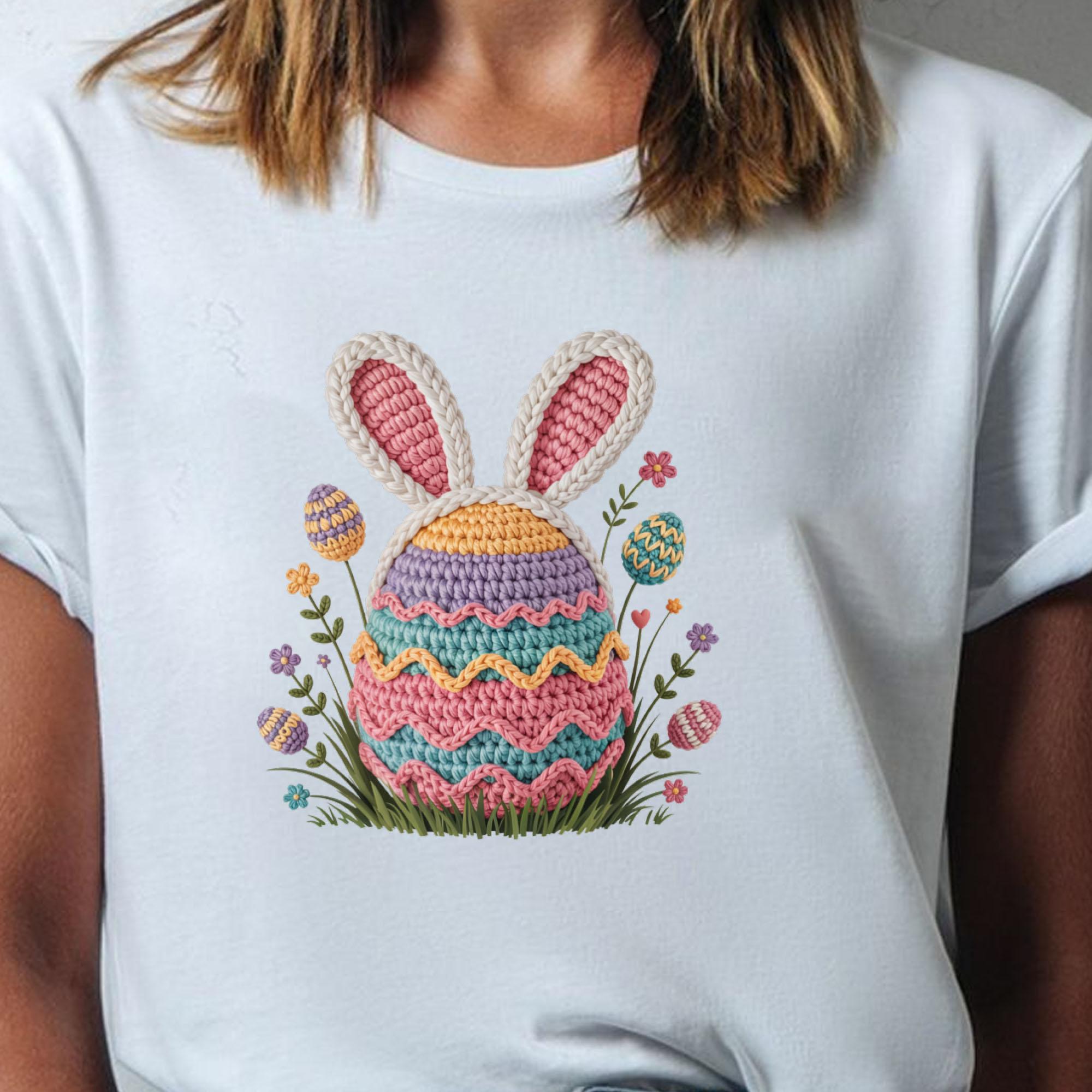 Easter PNG Bundle, Faux Yarn Crochet Embroidery, Latch Hook Bunny ...
