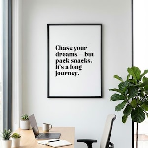 Dissertation Motivation Print – PhD Student Office Decor – Grad School Wall Art – Thesis Journey Printable