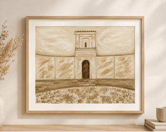 Beis Hamikdash Abstract Wall Art | Modern Fine Art Print