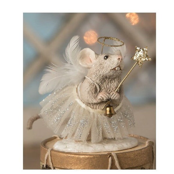 Bethany Lowe Christmas Pixie Mouse with star wand ~TD9035