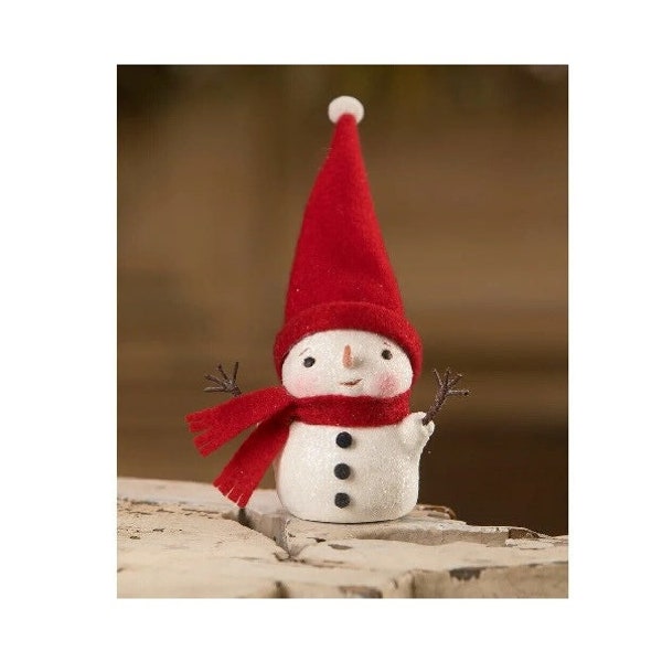 Bethany Lowe Warm and Cozy Wire Arms Snowman by Michelle Allen