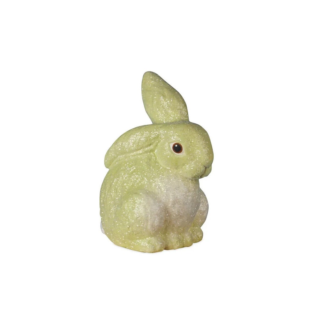 Bethany Lowe Easter Collectible Glittered Egg Dye Green Bunny TL7793G