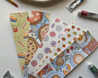 Hand-Painted Custom Watercolor Bookmark