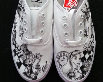 alice in wonderland vans womens