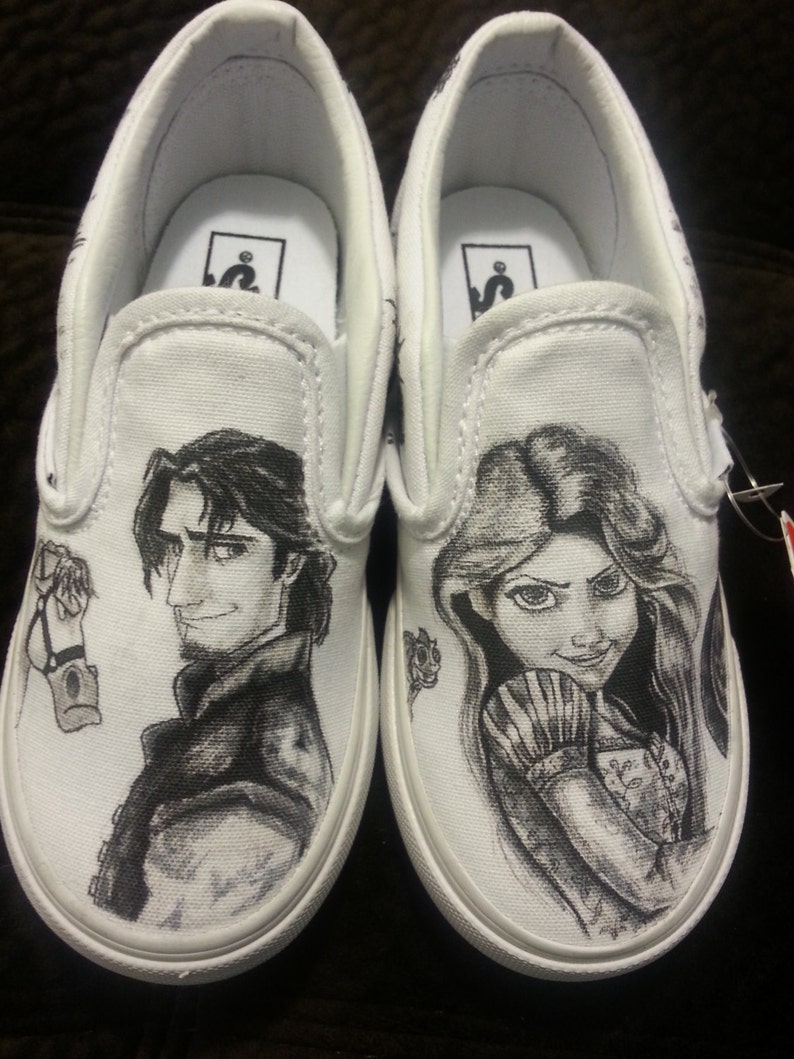 WRAPAROUND Disney�s Tangled Custom Made Shoes in YOUTH Etsy WRAPAROUND Disney�s Tangled Custom Made Shoes in YOUTH Etsy