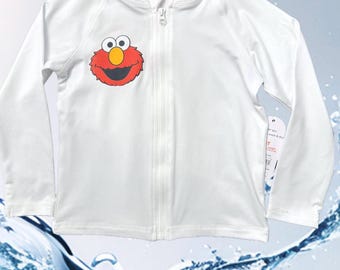 Elmo Zipper Swim Shirt, Sesame Street Beach Pool SPF 50+