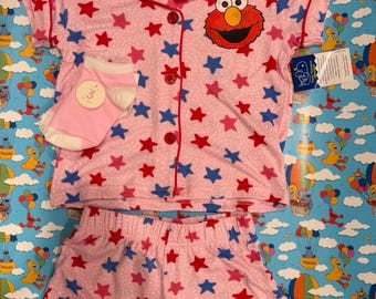 Elmo PJ short set with Stars and matching socks