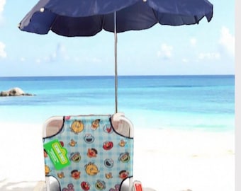 Sesame Street Kids Beach Chair with Umbrella, Outdoor Sun Protection