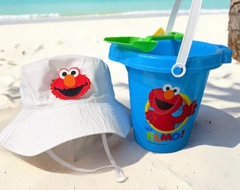 Elmo, Sun Hat, Sesame Street, Beach Bucket Hat, Adjustable Fit
