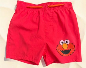 Elmo Swim Trunks for Toddler Boys