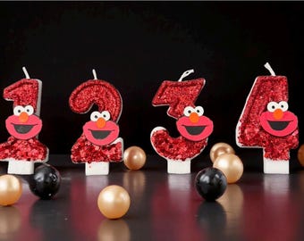 Elmo Birthday Candle 1-4